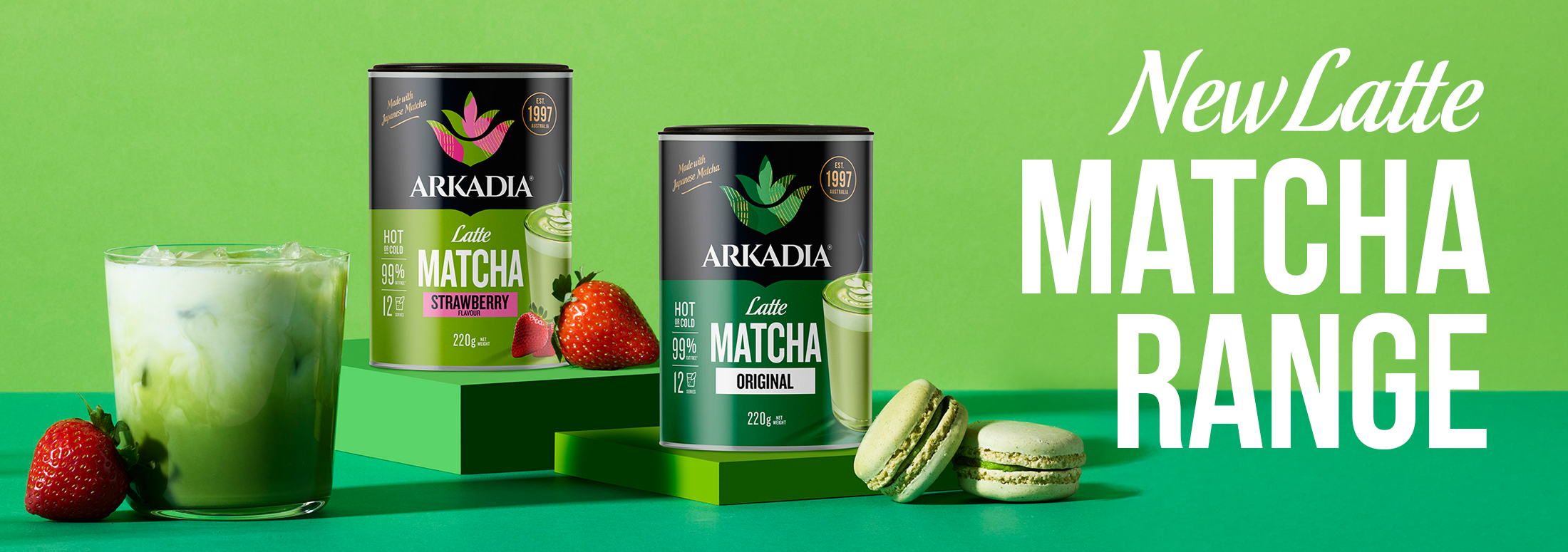 Arkadia Web Banners 2200x775 Sept Latte Matcha canisters