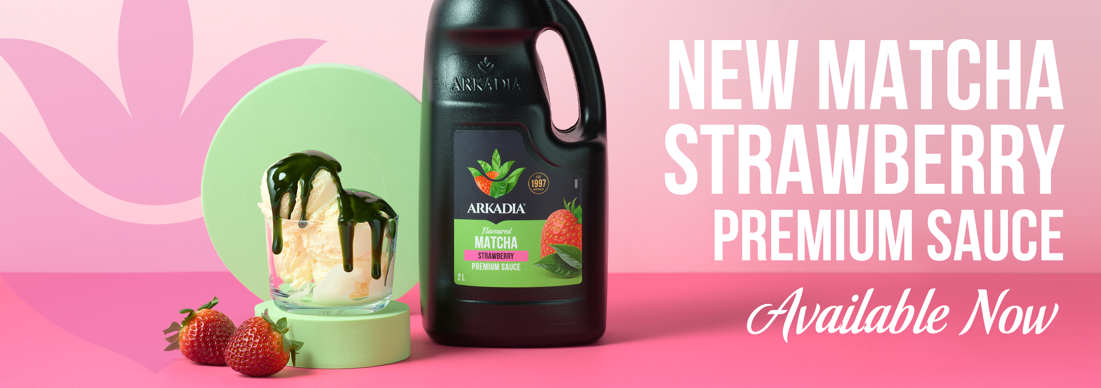 New Matcha Strawberry Sauce Website Banner 2200x775 v2