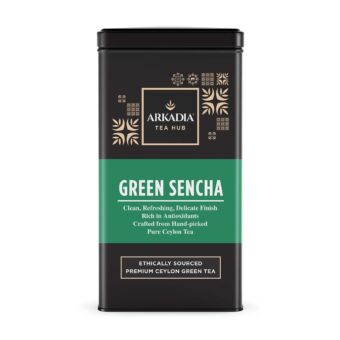 buy bulk tea tin green sencha arkadia