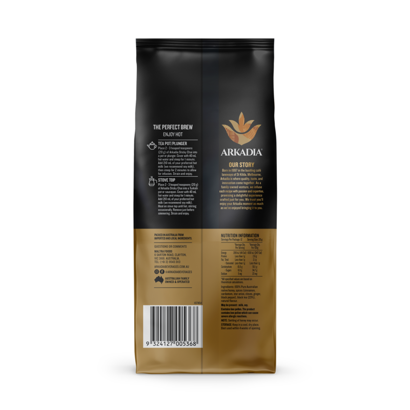 Foodservice Sticky Chai 250 G back